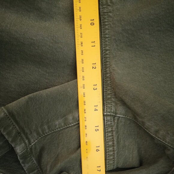 NWT Universal Thread Ladies Size 22W High Rise A-line Midi Green Jean Shorts - Picture 15 of 16